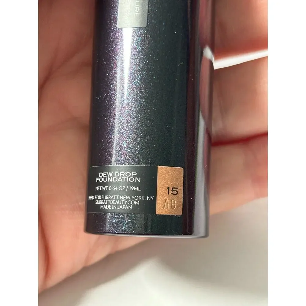NIB Surratt Dew Drop Foundation Shade 15‎ Medium Bronze/Crimson 0.64OZ / 19ml